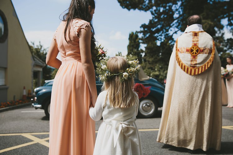 Flower Girl DIY Pretty Pastel Tipi Wales Wedding http://www.mckinley-rodgers.co.uk/