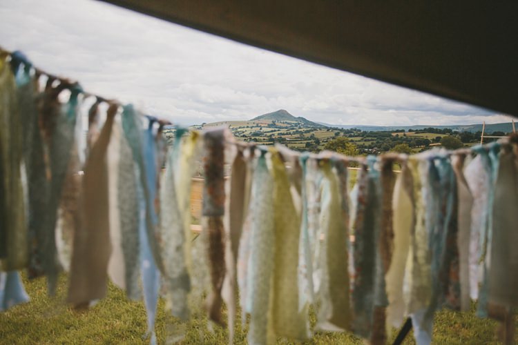 Rag Bunting DIY Pretty Pastel Tipi Wales Wedding http://www.mckinley-rodgers.co.uk/