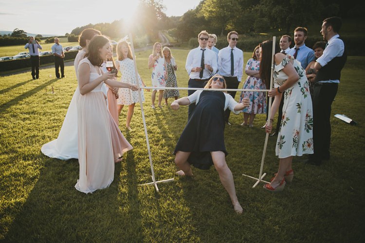 Limbo Game DIY Pretty Pastel Tipi Wales Wedding http://www.mckinley-rodgers.co.uk/