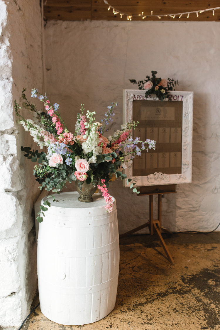 Flowers Pink Yellow Blue Peony Ranunculus Rose The Prettiest Spring Barn Pastels Wedding https://www.thegibsonsphotography.co.uk/