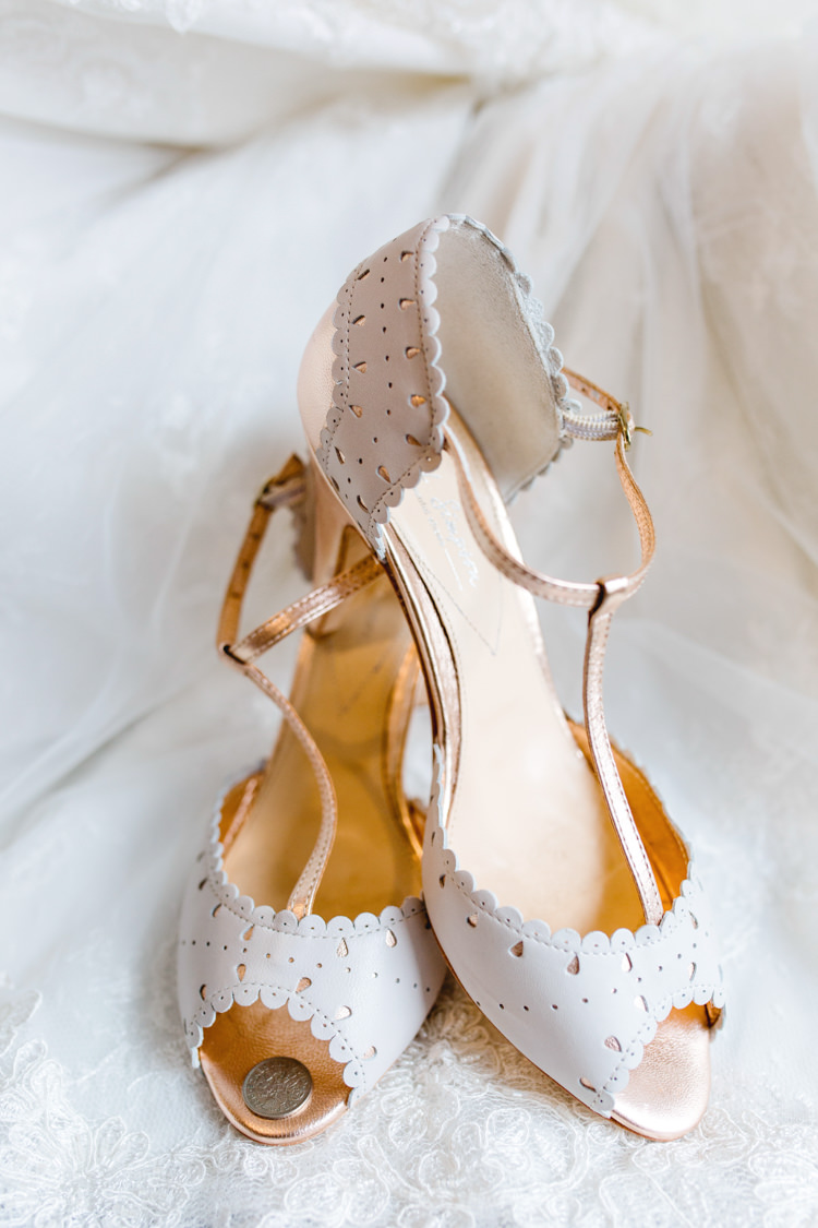 T Bar Peep Toe Shoes Bride Bridal The Prettiest Spring Barn Pastels Wedding https://www.thegibsonsphotography.co.uk/