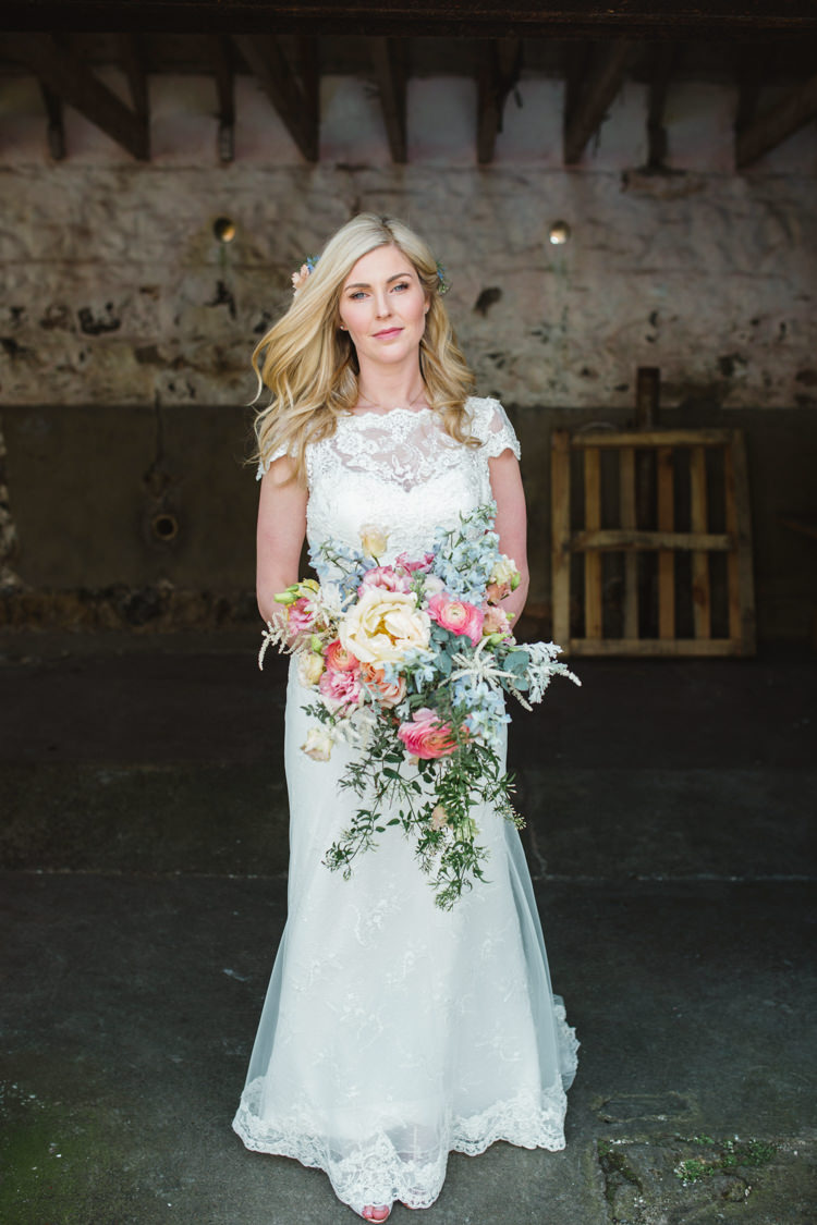 Lana Lusan Mandongus Dress Gown Bride Bridal Lace The Prettiest Spring Barn Pastels Wedding https://www.thegibsonsphotography.co.uk/