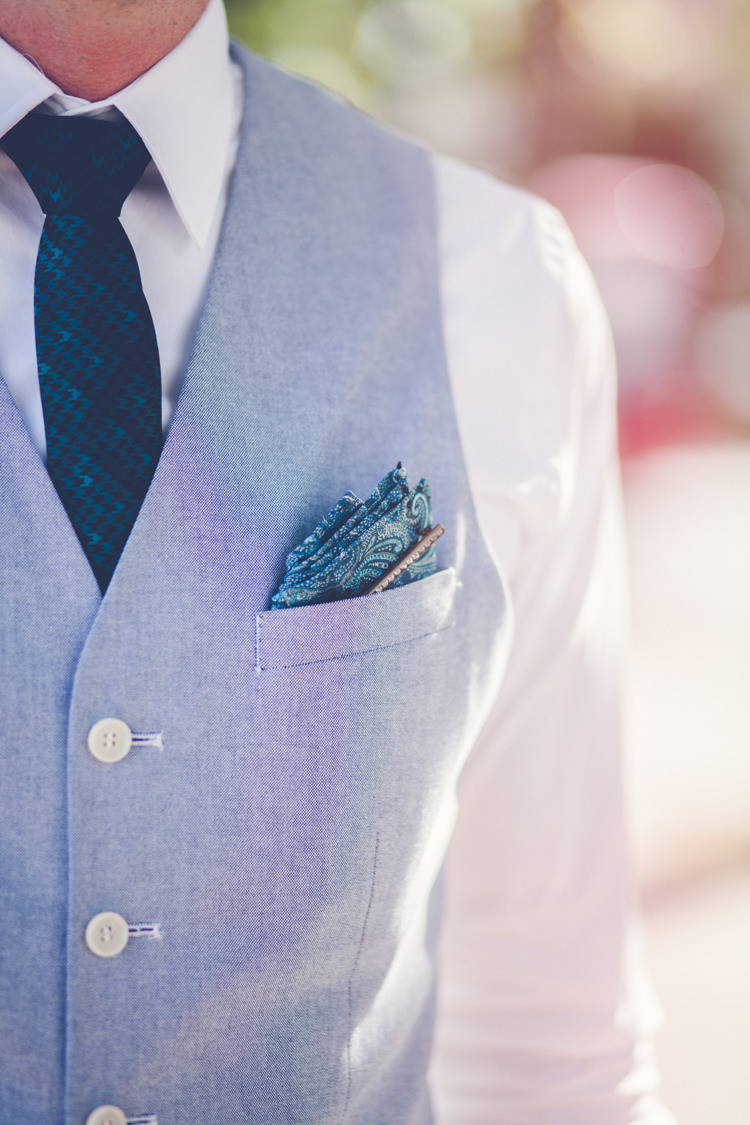 Groom Fashion Suit Blue Waistcoat Pocket Square http://www.eva-photography.com/