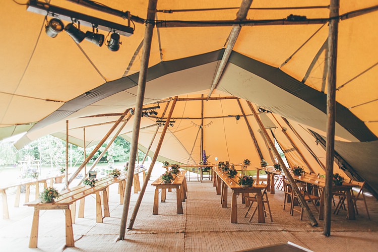 Tipi Decor Interior Beautiful Floral Bohemian Garden Wedding http://rachellambertphotography.co.uk/