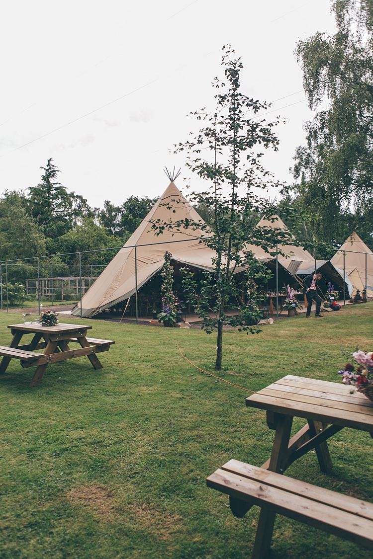 Tipi Outdoor Beautiful Floral Bohemian Garden Wedding http://rachellambertphotography.co.uk/