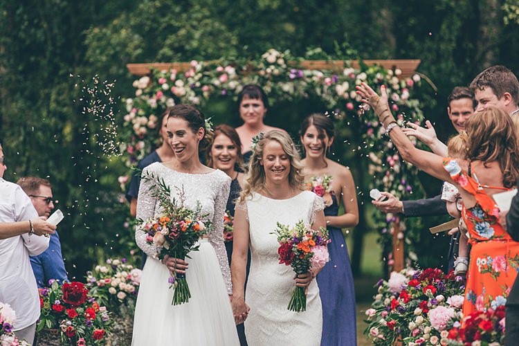 Confetti Throw Beautiful Floral Bohemian Garden Wedding http://rachellambertphotography.co.uk/
