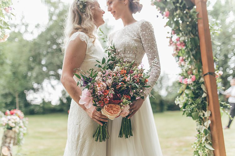 Bouquets Flowers Bride Bridal Peony Rose Wax Beautiful Floral Bohemian Garden Wedding http://rachellambertphotography.co.uk/
