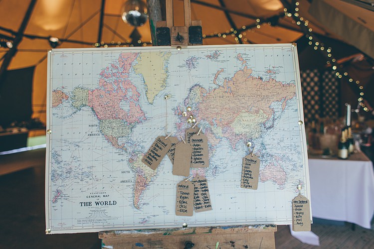 Map Seating Plan Table Chart Travel Beautiful Floral Bohemian Garden Wedding http://rachellambertphotography.co.uk/