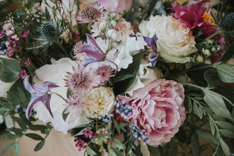 Peonies Roses Thistles Herbs Flowers Home Made Walled Garden Wedding https://www.rosiekelly.co.uk/