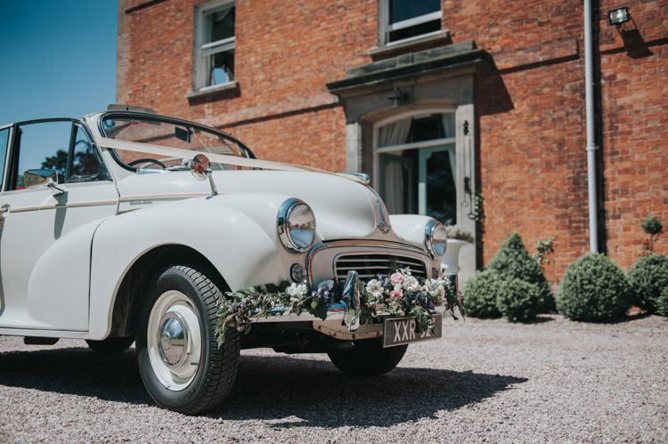Morris Minor Car Transport Herbs Flowers Home Made Walled Garden Wedding https://www.rosiekelly.co.uk/