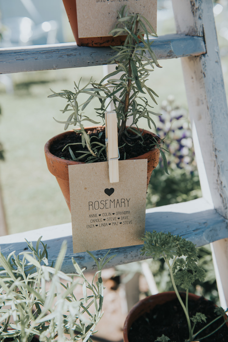 Potted Herb Ladder Seating Plan Chart Herbs Flowers Home Made Walled Garden Wedding https://www.rosiekelly.co.uk/