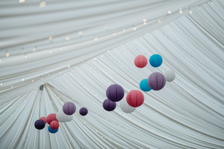 Fairy Lights Lanterns Marquee Twinkling Rustic DIY Barn Wedding https://www.harperscottphoto.com/