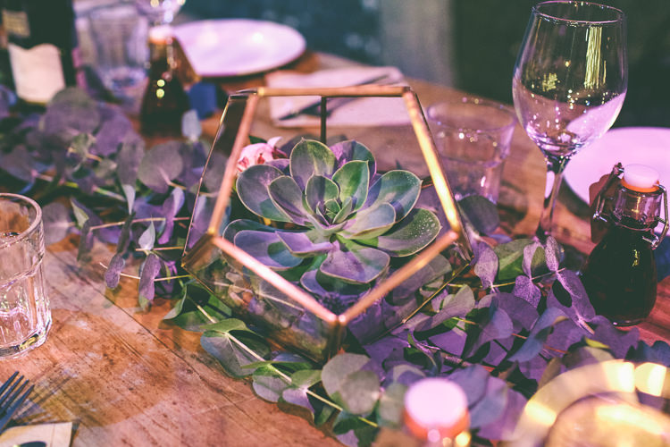 Succulent Terrarium Decor Magical Industrial City Vintage Wedding http://www.emmaboileau.co.uk/