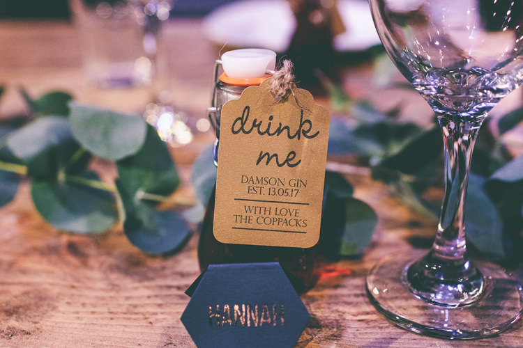 Gin Favours Magical Industrial City Vintage Wedding http://www.emmaboileau.co.uk/