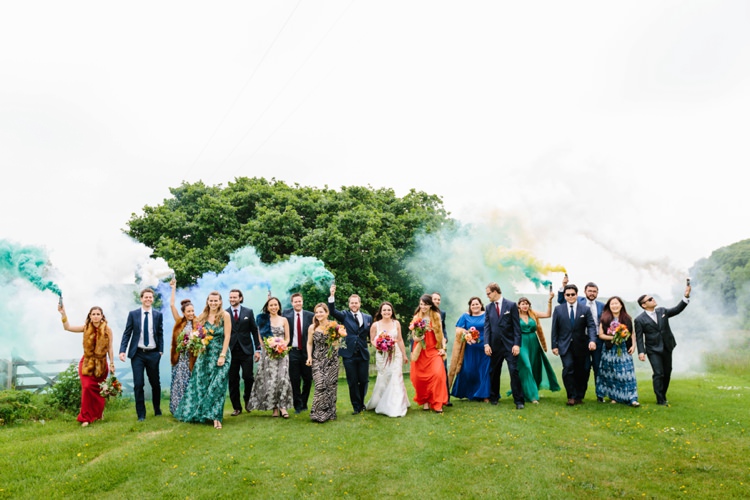 Smoke Bomb Wedding Portraits Images Photographs http://www.christinewehrmeier.com/