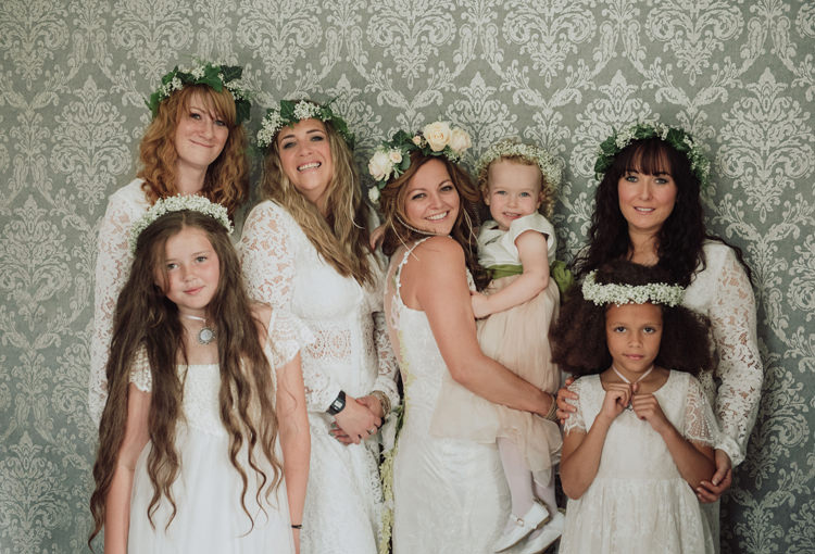 Bridesmaids Flower Girls Crowns Halos Headdress Enchanting Ancient Forest Wedding http://donnamurrayphotography.com/