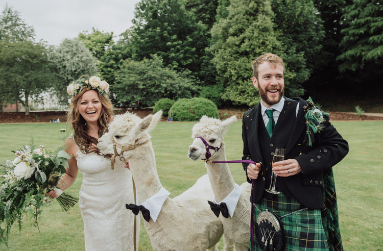 Alpaca Bride Groom Enchanting Ancient Forest Wedding http://donnamurrayphotography.com/