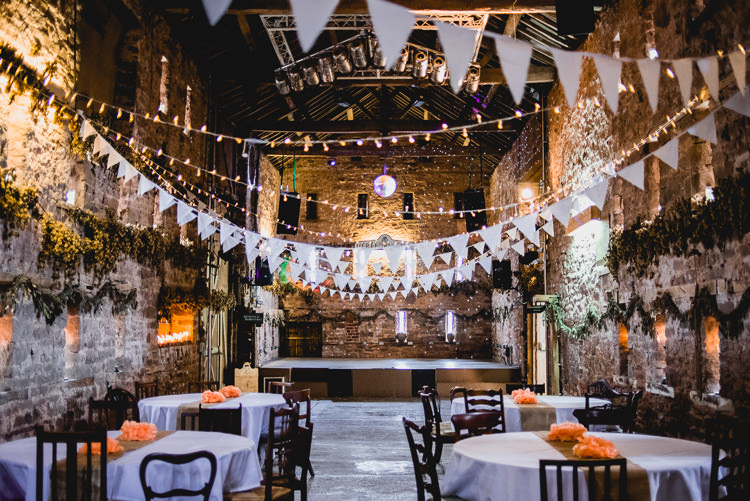 Fairy Lights Bunting Eclectic Outdoor Barn Wedding https://www.barneywalters.com/