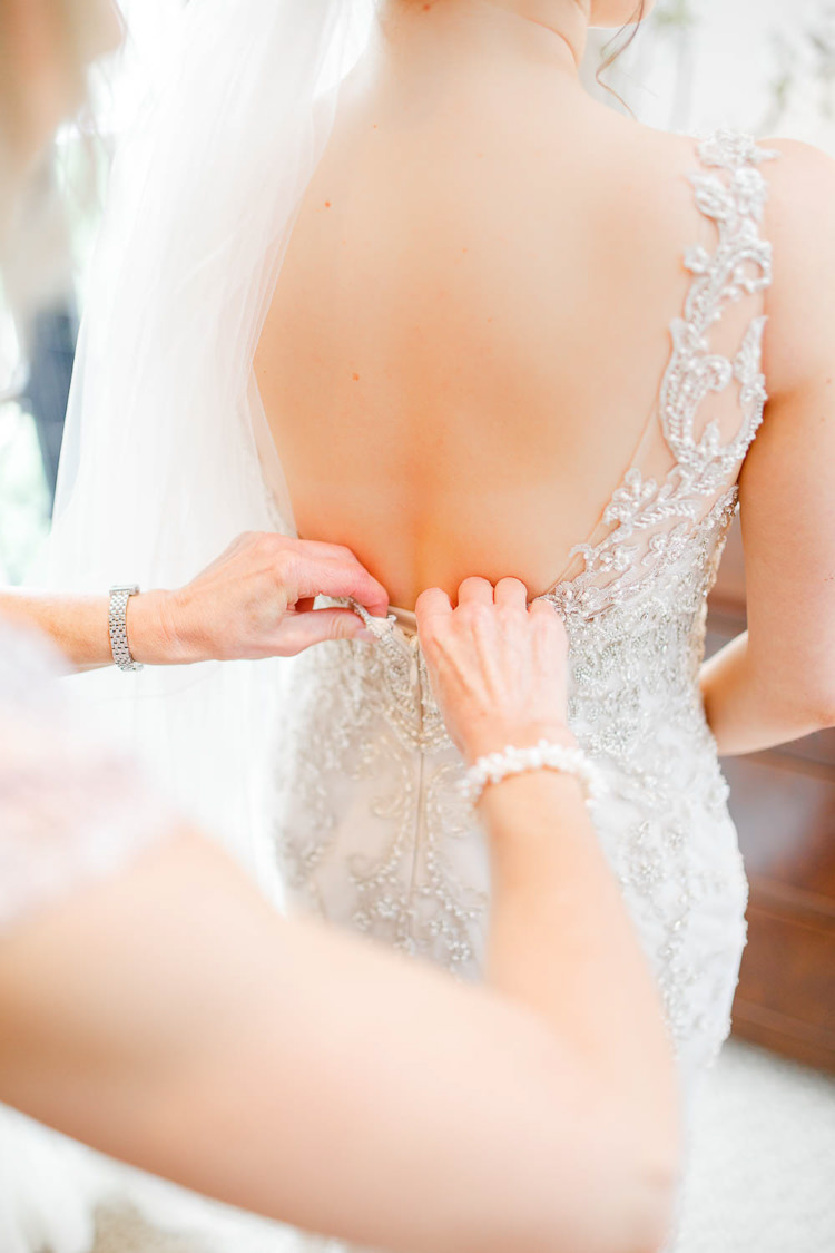 Low Back Dress Gown Bride Bridal Beaded Embellished Romantic Rustic Blush Pink Wedding http://whitestagweddings.com/