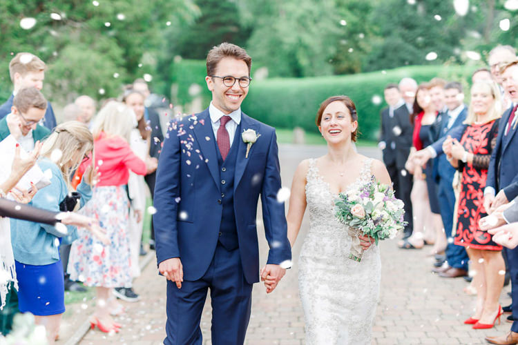 Confetti Throw Romantic Rustic Blush Pink Wedding http://whitestagweddings.com/