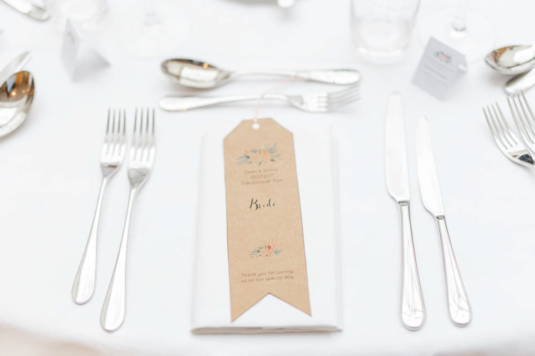 Luggage Tag Place Names Kraft Brown Paper Romantic Rustic Blush Pink Wedding http://whitestagweddings.com/