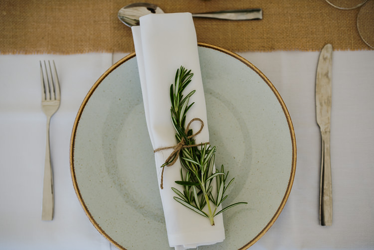 Rosemary Twine Place Setting Decor Boho Funfair Floral Country Wedding https://www.jonnybarratt.com/