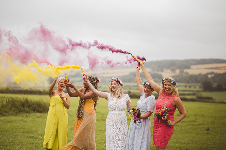 Smoke Bomb Wedding Portraits Images Photographs http://www.nicolacasey.photography/