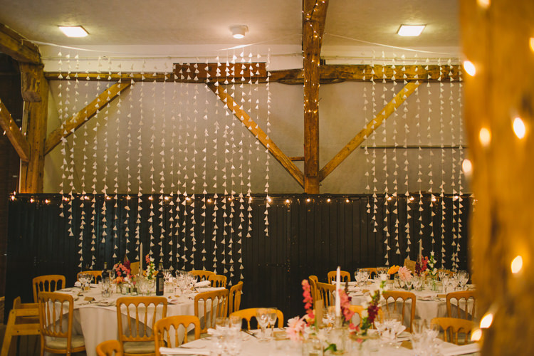 Fairy Lights Vibrant Florals Summer Barn Wedding https://www.oliviajudah.co.uk/