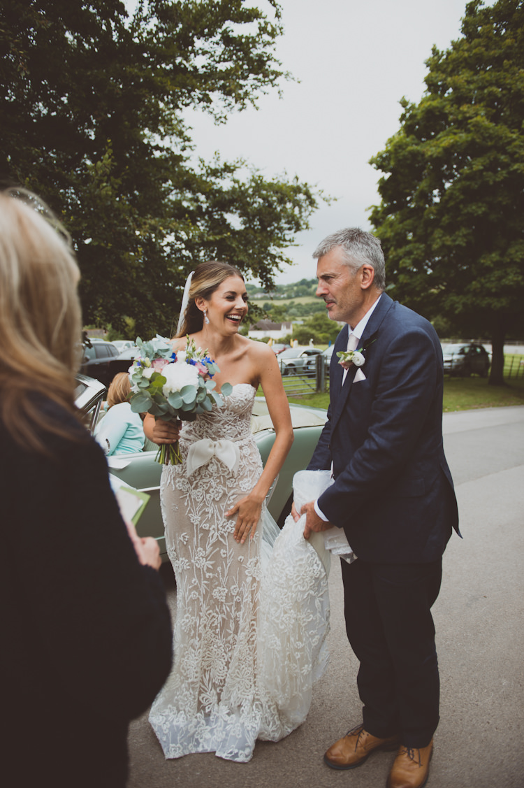 Lee Petra Grebenau Lace Dress Gown Bride Bridal Nude Ivory Stylish Festival Tipi Wedding http://sashaweddings.co.uk/