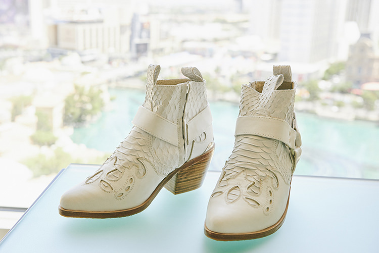 White Snakeskin Cowboy Boots Heels Hip Elvis Las Vegas Destination Wedding http://www.roseimages.co.uk/