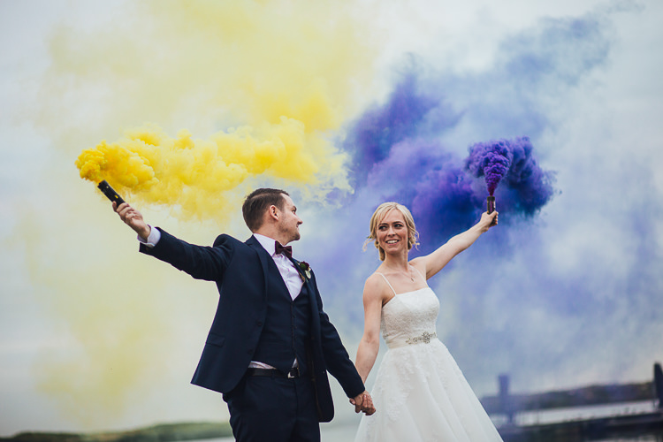 Smoke Bomb Wedding Portraits Images Photographs http://www.struthphotography.com/