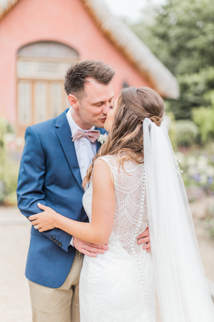 Veil Bride Bridal Simple Elegant Luxe Blush Pink Wedding http://katymelling.com/