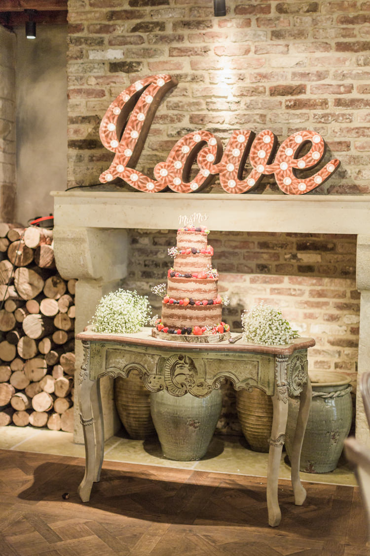 Cake Table French Antique Love Light Fireplace Simple Elegant Luxe Blush Pink Wedding http://katymelling.com/