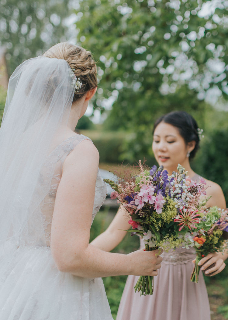 Wild Flower Bouquet Natural Summer Bride Bridal Incredibly Pretty Thoughtful Tipi Wedding http://katewatersphotography.com/