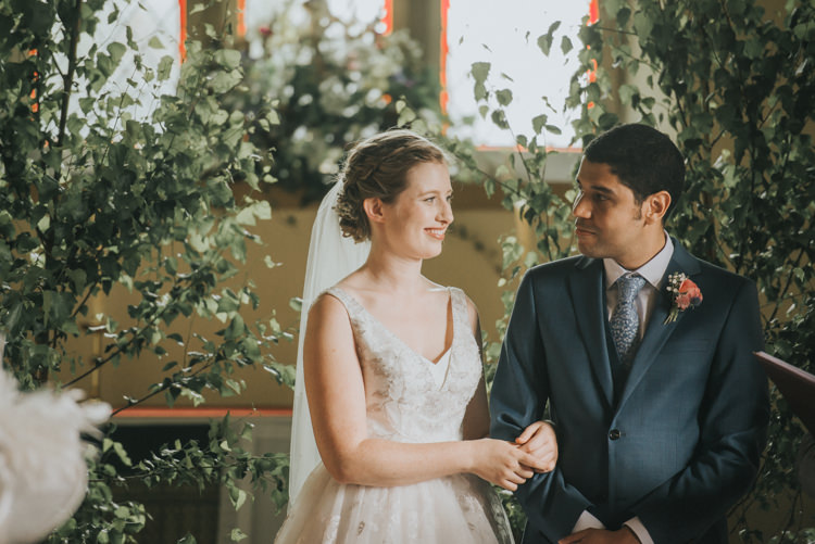 Tress Church Backdrop Flowers Ceremony Incredibly Pretty Thoughtful Tipi Wedding http://katewatersphotography.com/