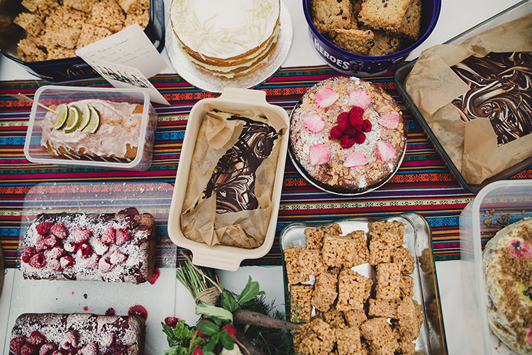 Bake Off Dessert Pudding Table Cake Fun Happy Colourful Wedding Vegetable Bouquets https://mylo-photography.co.uk/