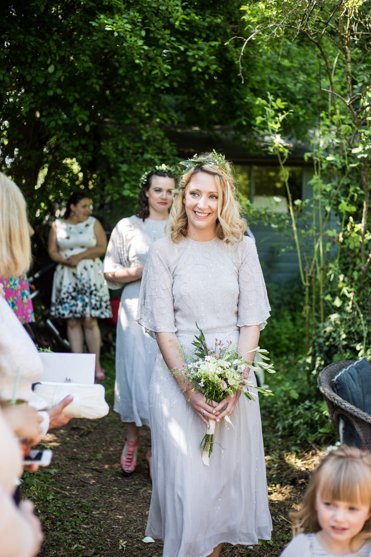 ASOS Bridesmaid Bouquet Foliage Greenery In Hair Embellishment Natural Outdoor Tipi Wedding https://www.ad-photography.co.uk/