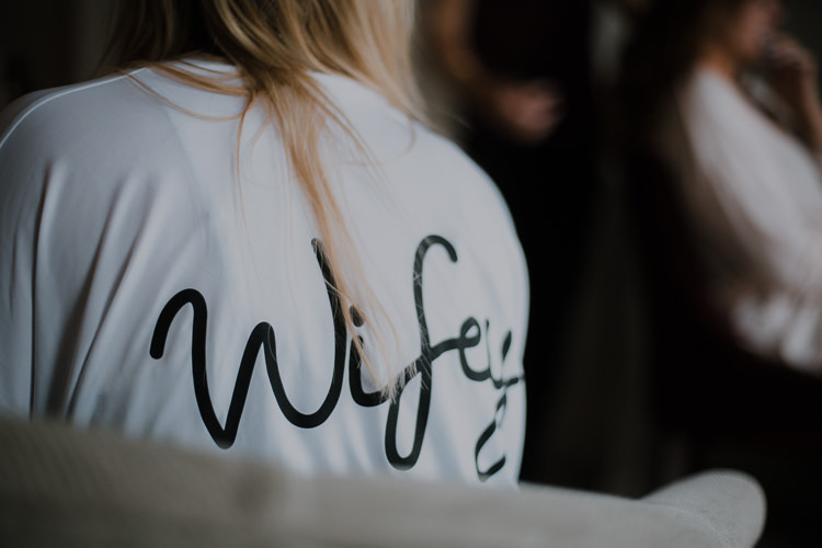 Wifey Bride Dressing Gown Vintage Circus Funfair Wedding http://theliferomantic.co.uk/