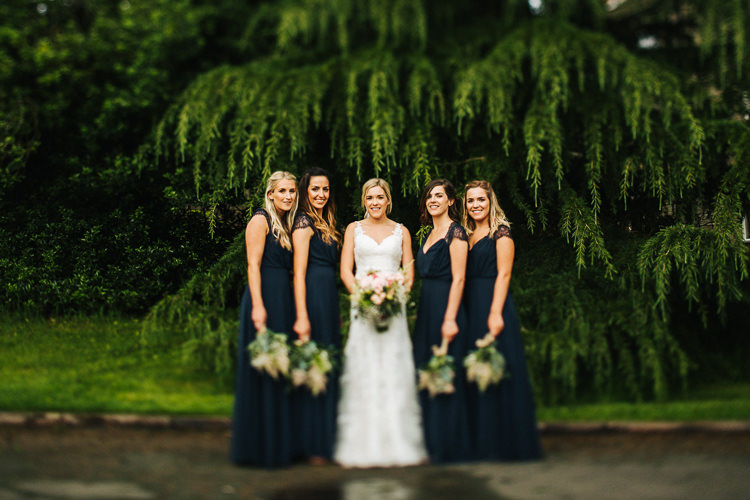 Maxi Long Navy Bridesmaid Dress Exquisite Relaxed Rustic Barn Wedding http://www.emiliemay.com/