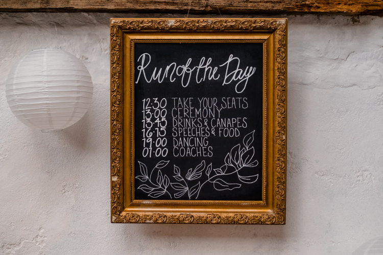 Order Service Black Board Chalk Sign Boho Eucalyptus Green White Modern Wedding http://www.euanrobertsonweddings.com/