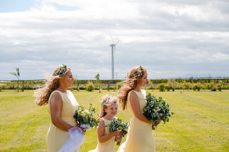 Yellow Bridesmaid Dresses Boho Eucalyptus Green White Modern Wedding http://www.euanrobertsonweddings.com/
