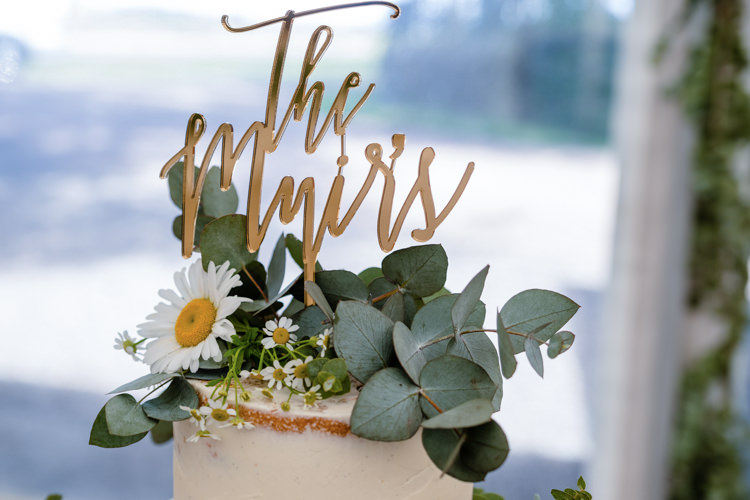 Cake Topper Name Boho Eucalyptus Green White Modern Wedding http://www.euanrobertsonweddings.com/