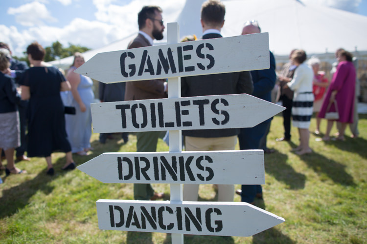 Signage Wooden Sign Posts DIY Stencil Quirky Rustic Farm Wedding https://ragdollphotography.co.uk/