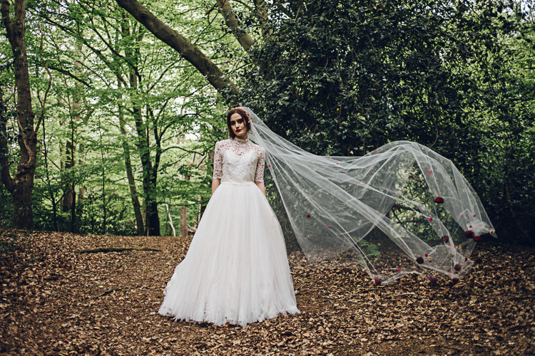 Veil Bride Bridal Magical Snow White Woodland Wedding Ideas https://www.chloeleephoto.co.uk/
