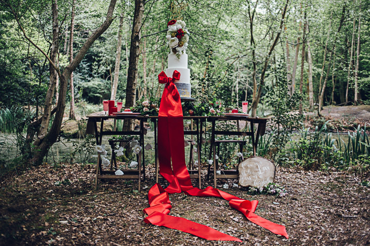 Cake Dessert Table Sweets Magical Snow White Woodland Wedding Ideas https://www.chloeleephoto.co.uk/
