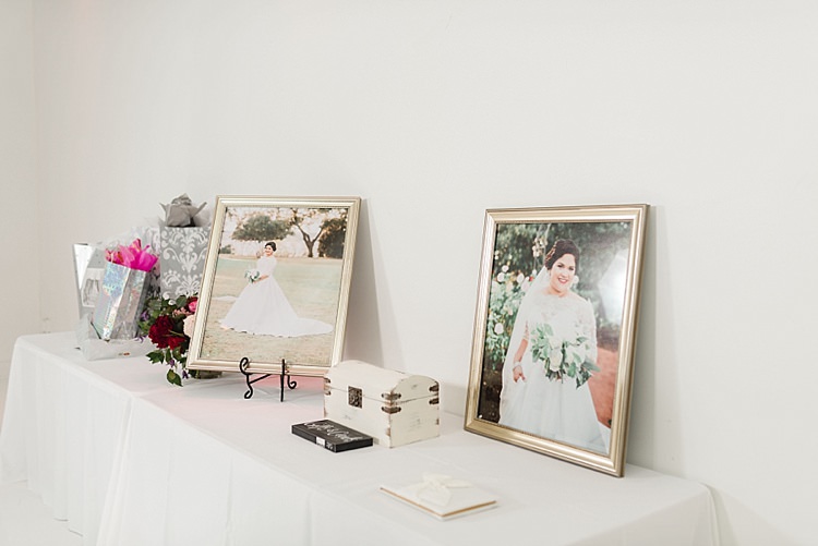 Card Gift Table Photos Modern Romantic Winter Wedding Texas http://www.albarosephotography.com/