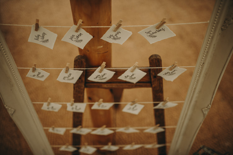 Peg Line Seating Plan Table Chart Vibrant Tropical Wedding Ideas http://foto-memories.co.uk/