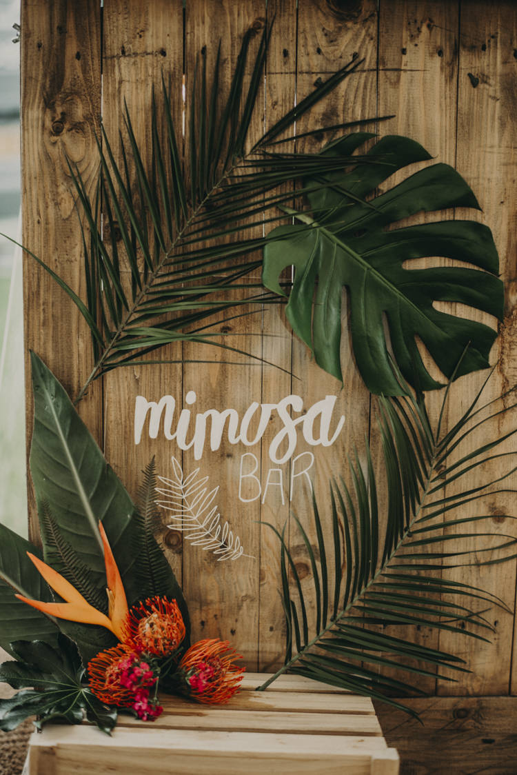 Sign Decor Calligraphy Vibrant Tropical Wedding Ideas http://foto-memories.co.uk/