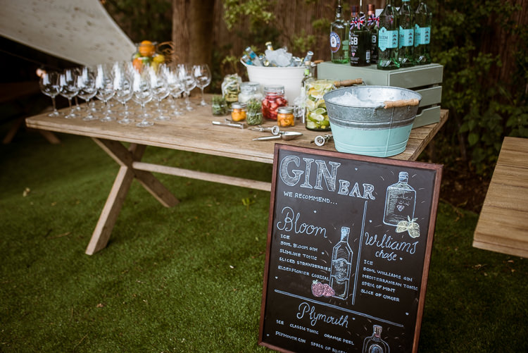Gin Bar Drinks Laid Back Summer Garden Party Wedding Stretch Tent http://joemallenphotography.co.uk/
