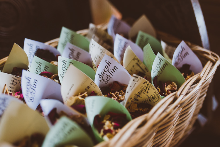 Confetti Cones Basket Petals Laid Back Summer Garden Party Wedding Stretch Tent http://joemallenphotography.co.uk/